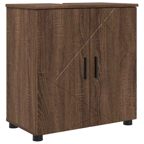 vidaXL Bathroom Cabinet Brown oak 61 x 35 x 64 cm Engineered wood