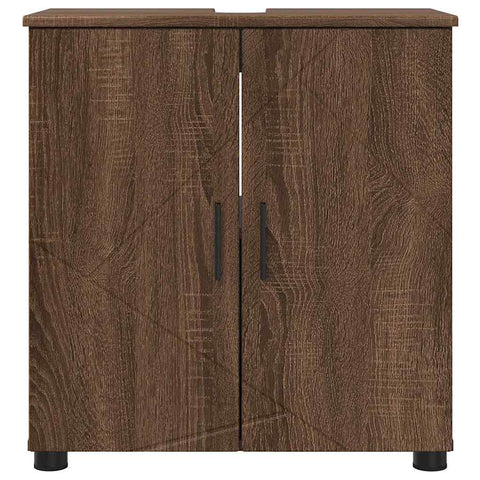 vidaXL Bathroom Cabinet Brown oak 61 x 35 x 64 cm Engineered wood