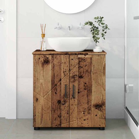 vidaXL Bathroom Cabinet Old wood 61 x 35 x 64 cm Engineered wood