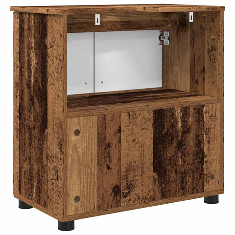vidaXL Bathroom Cabinet Old wood 61 x 35 x 64 cm Engineered wood