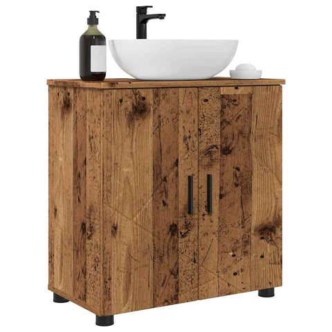 vidaXL Bathroom Cabinet Old wood 61 x 35 x 64 cm Engineered wood