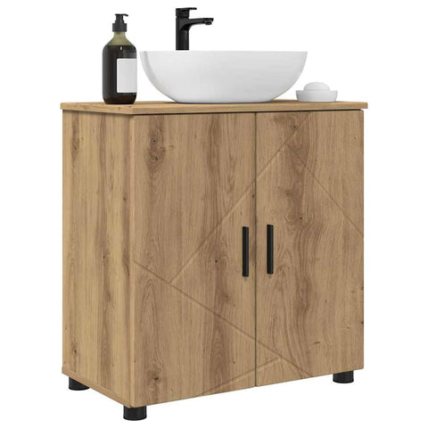 vidaXL Bathroom Cabinet Artisan oak 61 x 35 x 64 cm Engineered wood