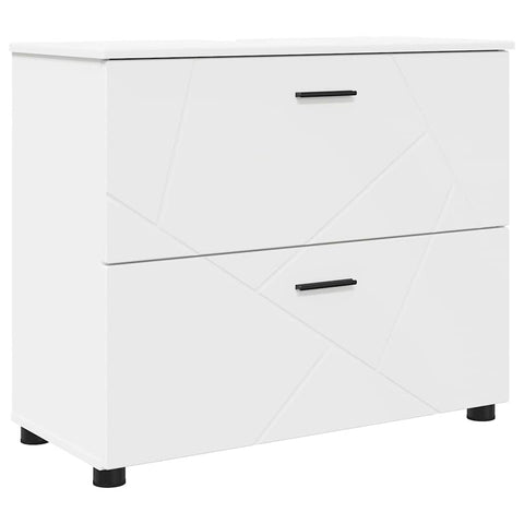 vidaXL Bathroom Cabinet White 76.5 x 35 x 64 cm Engineered wood