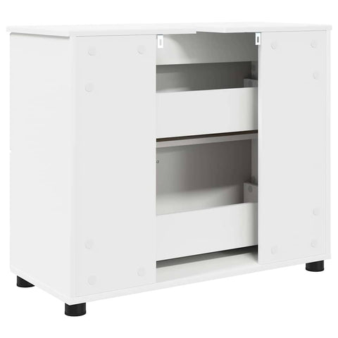vidaXL Bathroom Cabinet White 76.5 x 35 x 64 cm Engineered wood