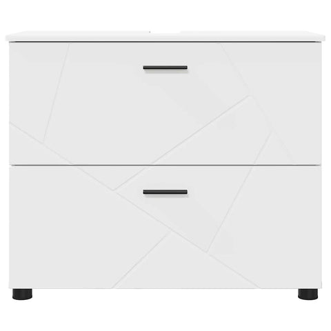 vidaXL Bathroom Cabinet White 76.5 x 35 x 64 cm Engineered wood