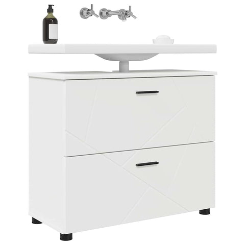 vidaXL Bathroom Cabinet White 76.5 x 35 x 64 cm Engineered wood