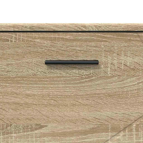 vidaXL Bathroom Cabinet Sonoma oak 76.5 x 35 x 64 cm Engineered wood