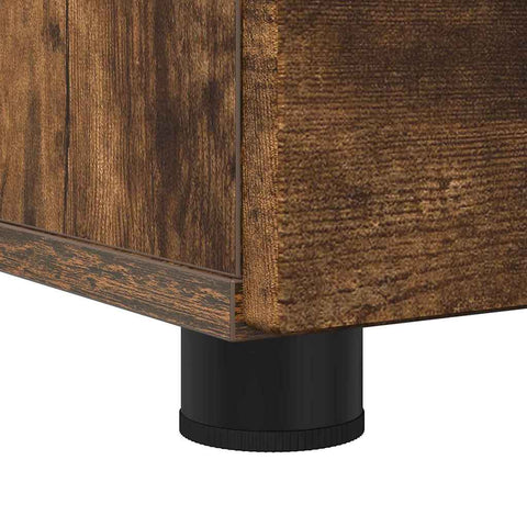 vidaXL Bathroom Cabinet Smoked oak 76.5 x 35 x 64 cm Engineered wood