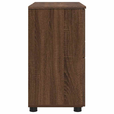 vidaXL Bathroom Cabinet Brown oak 76.5 x 35 x 64 cm Engineered wood