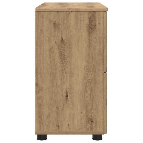 vidaXL Bathroom Cabinet Artisan oak 76.5 x 35 x 64 cm Engineered wood