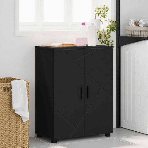 vidaXL Bathroom Cabinet Black 60 x 35 x 80 cm Engineered wood