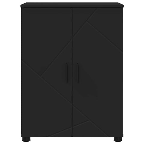 vidaXL Bathroom Cabinet Black 60 x 35 x 80 cm Engineered wood