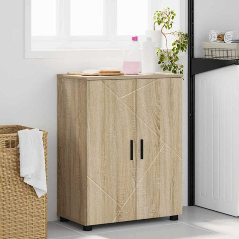 vidaXL Bathroom Cabinet Sonoma oak 60 x 35 x 80 cm Engineered wood