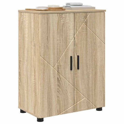 vidaXL Bathroom Cabinet Sonoma oak 60 x 35 x 80 cm Engineered wood