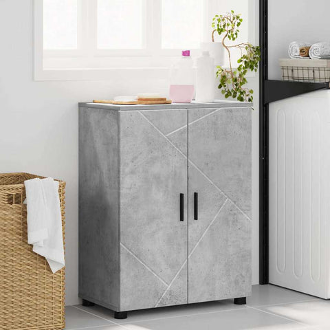 vidaXL Bathroom Cabinet Concrete grey 60 x 35 x 80 cm Engineered wood