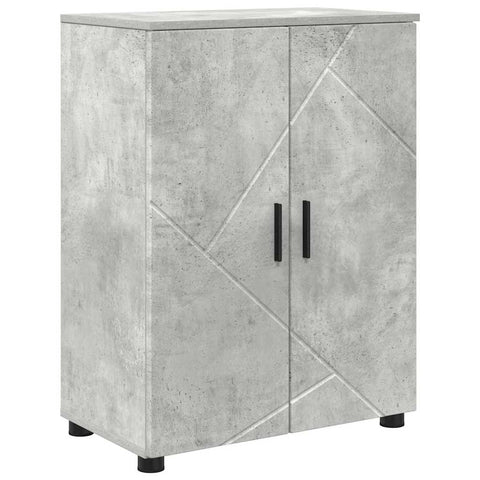 vidaXL Bathroom Cabinet Concrete grey 60 x 35 x 80 cm Engineered wood