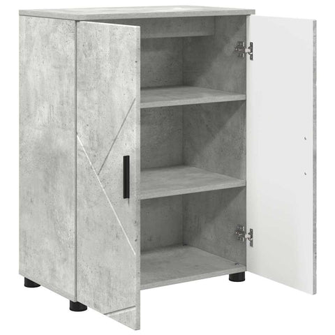vidaXL Bathroom Cabinet Concrete grey 60 x 35 x 80 cm Engineered wood