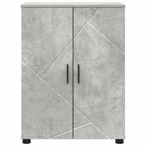 vidaXL Bathroom Cabinet Concrete grey 60 x 35 x 80 cm Engineered wood