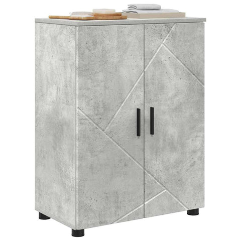 vidaXL Bathroom Cabinet Concrete grey 60 x 35 x 80 cm Engineered wood