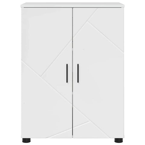 vidaXL Bathroom Cabinet with Shelf High gloss white 60 x 35 x 80 cm