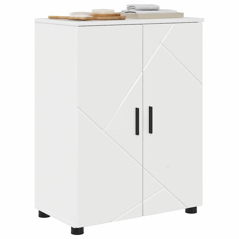 vidaXL Bathroom Cabinet with Shelf High gloss white 60 x 35 x 80 cm