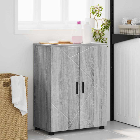 vidaXL Bathroom Cabinet Grey sonoma 60 x 35 x 80 cm Engineered wood