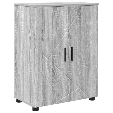 vidaXL Bathroom Cabinet Grey sonoma 60 x 35 x 80 cm Engineered wood