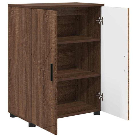vidaXL Bathroom Cabinet Brown oak 60 x 35 x 80 cm Engineered wood