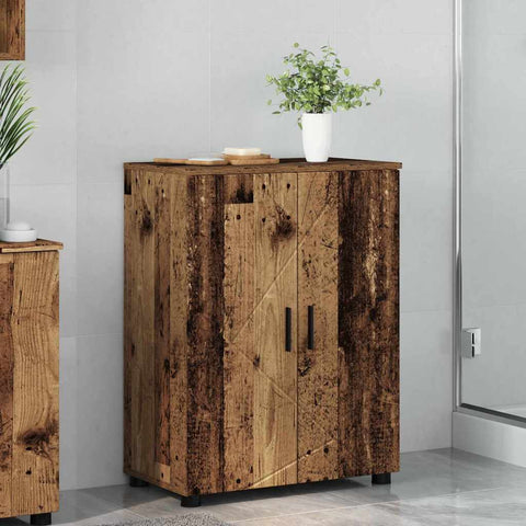 vidaXL Bathroom Cabinet Old wood 60 x 35 x 80 cm Engineered wood