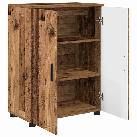 vidaXL Bathroom Cabinet Old wood 60 x 35 x 80 cm Engineered wood