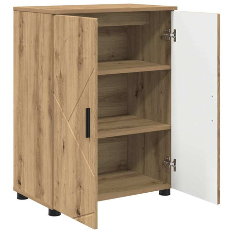 vidaXL Bathroom Cabinet Artisan oak 60 x 35 x 80 cm Engineered wood