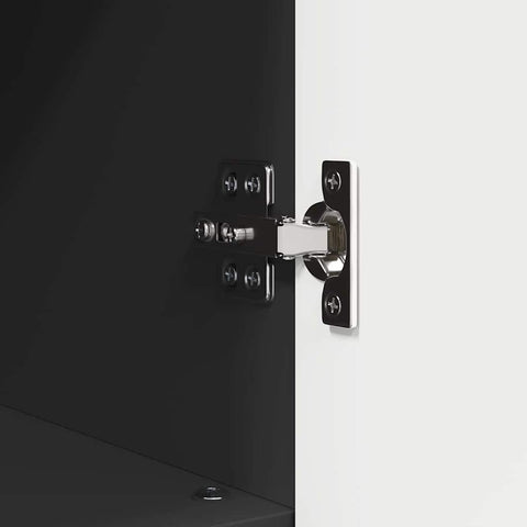 vidaXL Bathroom Cabinet Black 30 x 35 x 95 cm Engineered wood & Metal