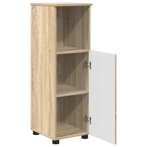 vidaXL Bathroom Cabinet Sonoma oak 30 x 35 x 95 cm Engineered wood