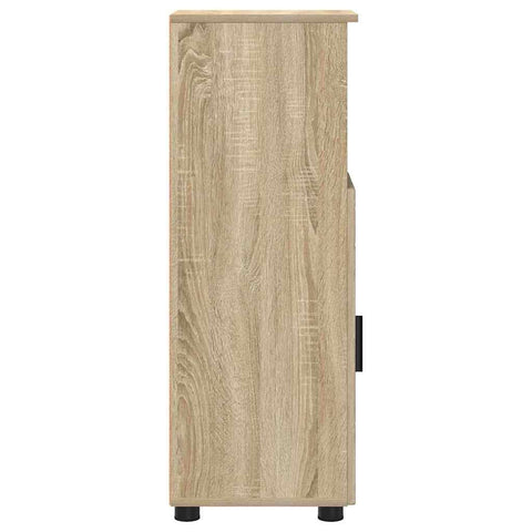 vidaXL Bathroom Cabinet Sonoma oak 30 x 35 x 95 cm Engineered wood