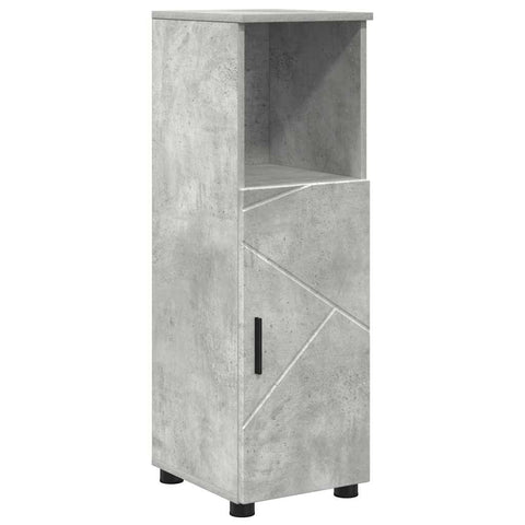 vidaXL Bathroom Cabinet with Storage Concrete Grey 30 x 35 x 95 cm