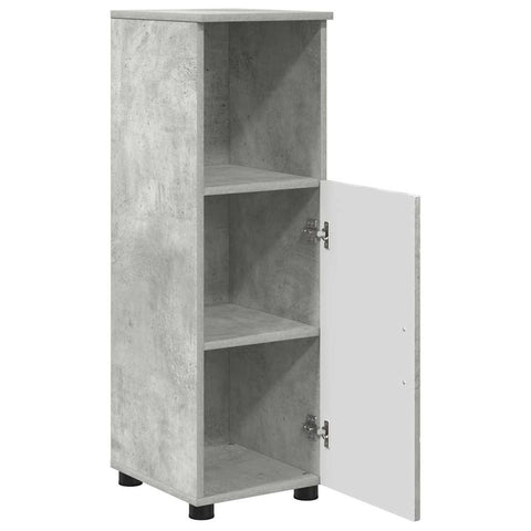vidaXL Bathroom Cabinet with Storage Concrete Grey 30 x 35 x 95 cm