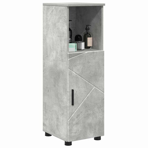 vidaXL Bathroom Cabinet with Storage Concrete Grey 30 x 35 x 95 cm