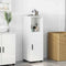 vidaXL Bathroom Cabinet with Shelf High gloss white 30 x 35 x 95 cm