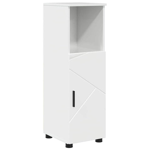 vidaXL Bathroom Cabinet with Shelf High gloss white 30 x 35 x 95 cm