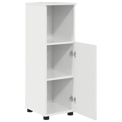 vidaXL Bathroom Cabinet with Shelf High gloss white 30 x 35 x 95 cm