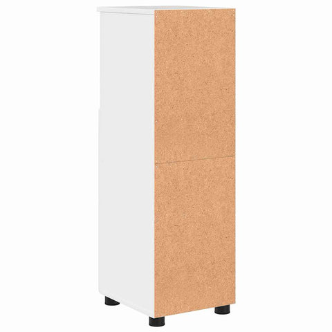 vidaXL Bathroom Cabinet with Shelf High gloss white 30 x 35 x 95 cm