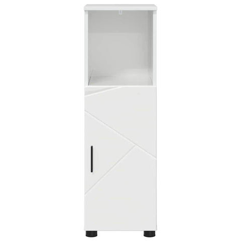 vidaXL Bathroom Cabinet with Shelf High gloss white 30 x 35 x 95 cm