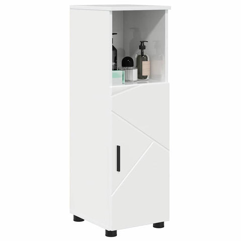 vidaXL Bathroom Cabinet with Shelf High gloss white 30 x 35 x 95 cm