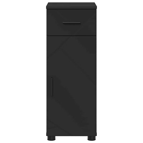 vidaXL Bathroom Cabinet Black 30 x 35 x 80 cm Engineered wood