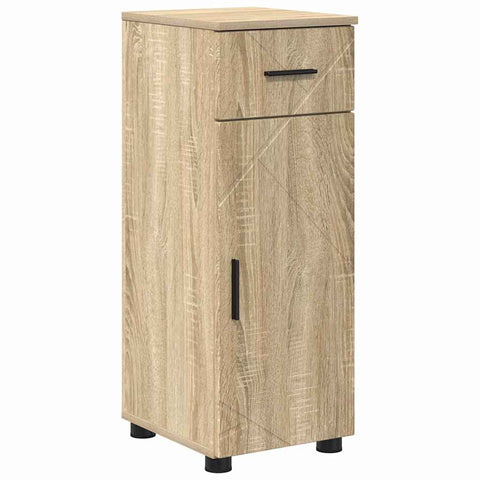 vidaXL Bathroom Cabinet Sonoma oak 30 x 35 x 80 cm Engineered wood