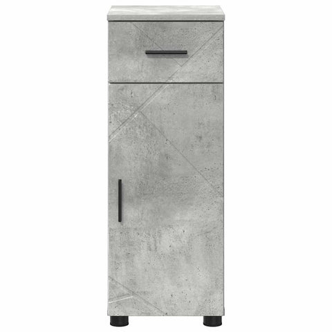 vidaXL Bathroom Cabinet with Drawer Concrete Grey 30 x 35 x 80 cm