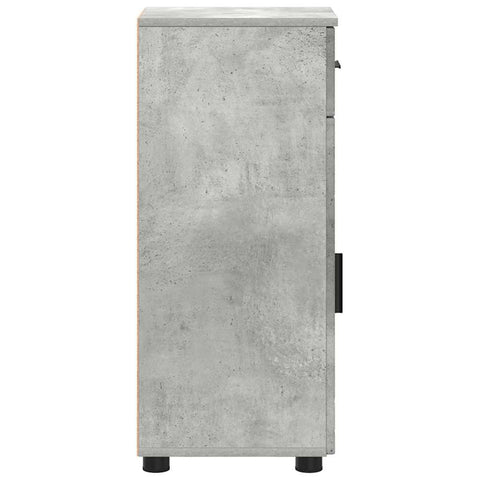 vidaXL Bathroom Cabinet with Drawer Concrete Grey 30 x 35 x 80 cm
