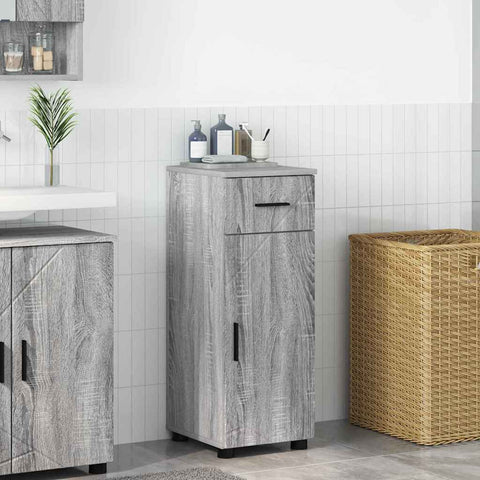 vidaXL Bathroom Cabinet Grey sonoma 30 x 35 x 80 cm Engineered wood