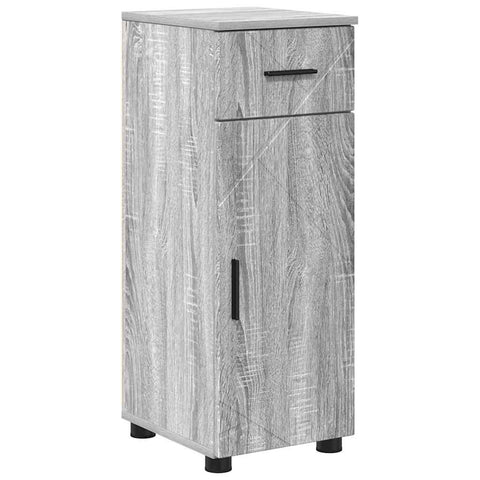 vidaXL Bathroom Cabinet Grey sonoma 30 x 35 x 80 cm Engineered wood