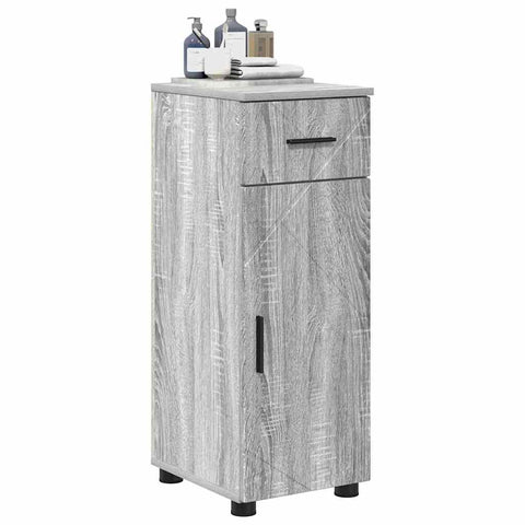 vidaXL Bathroom Cabinet Grey sonoma 30 x 35 x 80 cm Engineered wood